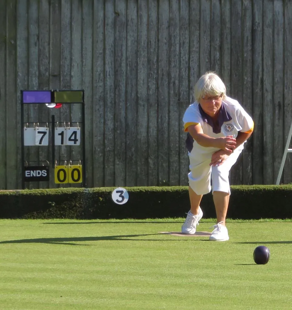 Members of Midhurst Bowling Club on the green